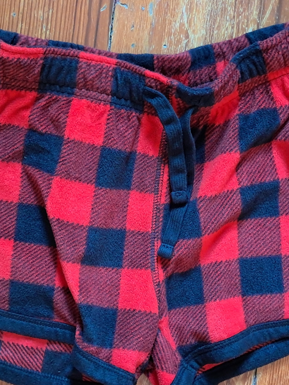Aeropostale Red and Navy Buffalo Plaid Shorts